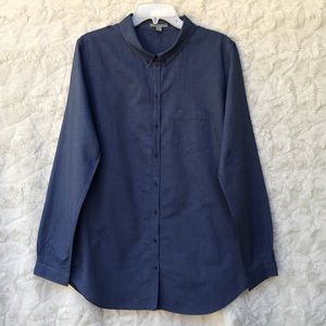 NWOT COS Blue Broadcloth ButtonDown Sz10-12 or Med